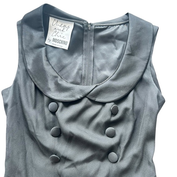 Moschino Cheap and Chic Black Double-Breasted Mini Dress - Picture 2 of 10